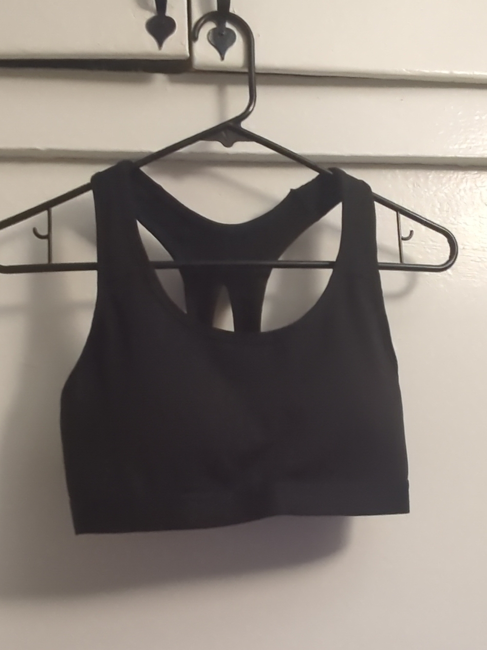 Women’s Black Racerback Sports Bra - Unbranded